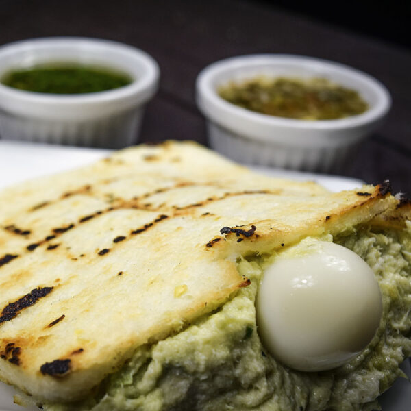 rellena de Pollo desmechado